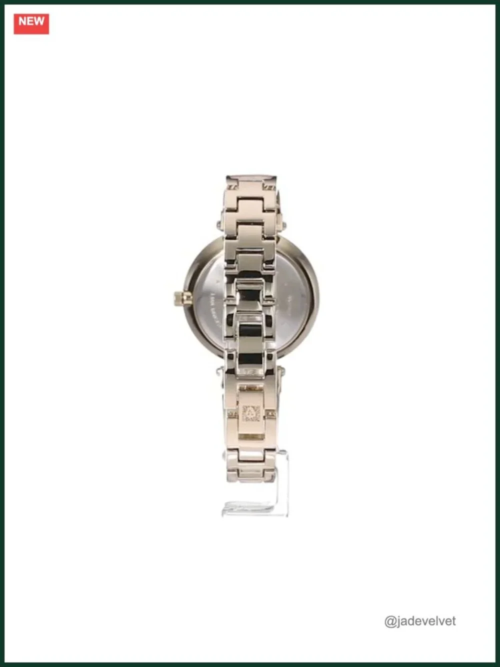 Genuine Diamond Pink Mother of Pearl Dial Bangle Watch